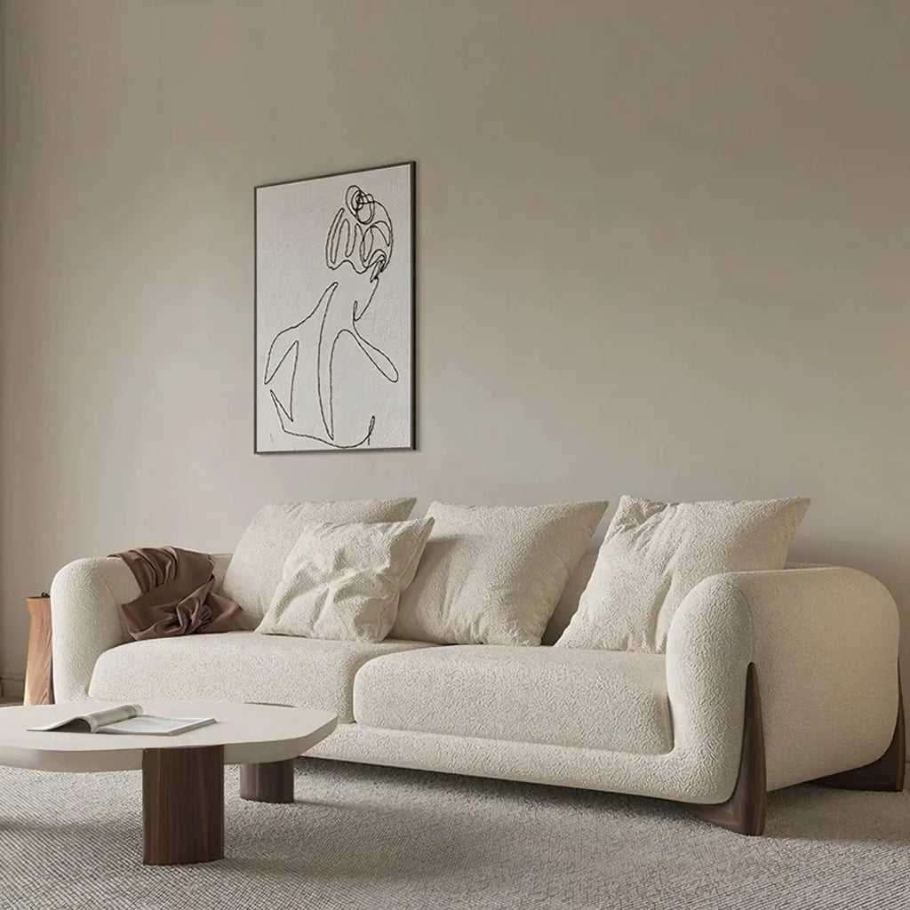 Aster Modern Luxury 3 Seater Boulce Sofa Last Part Pay