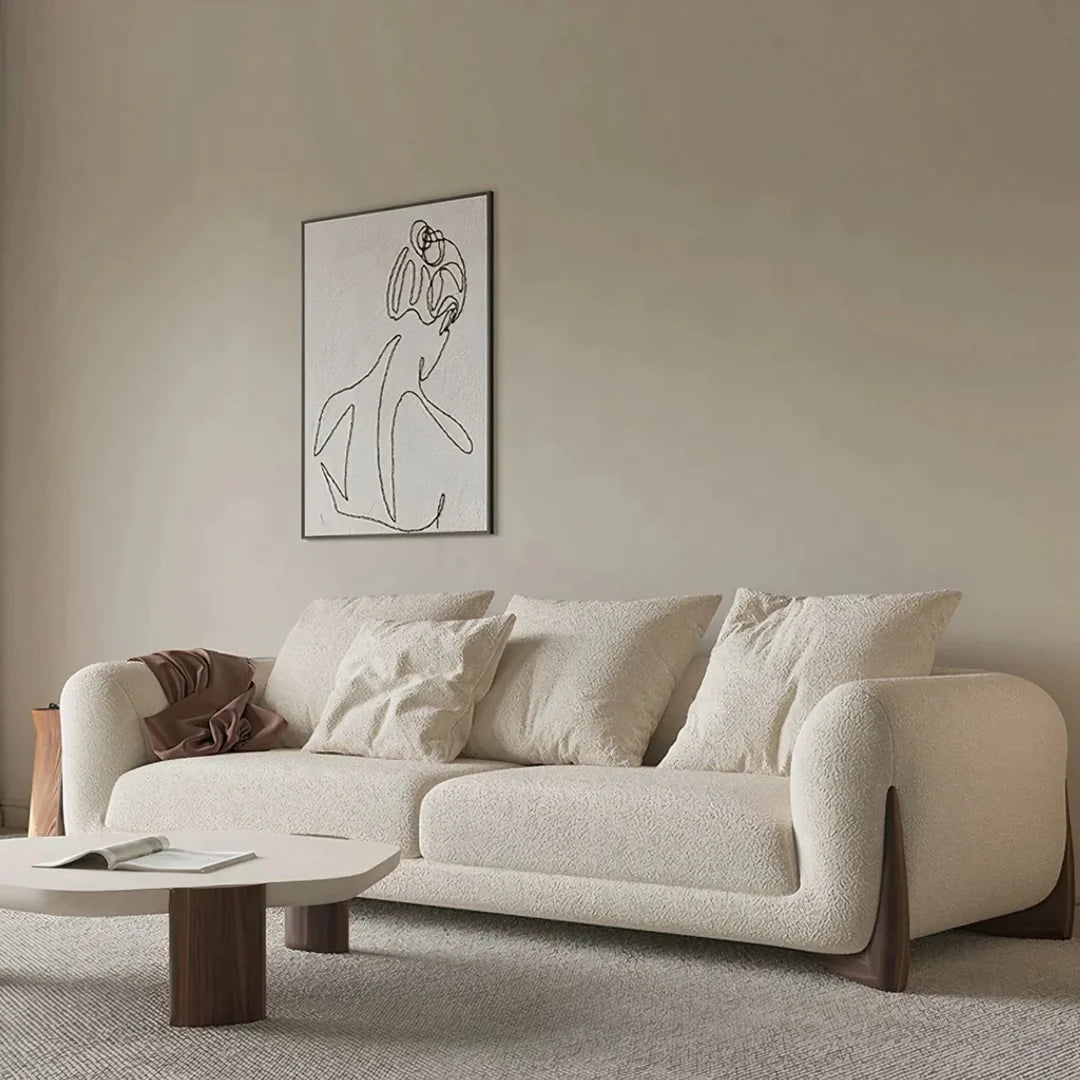 Aster Modern Luxury 3 Seater Boulce Sofa Last Part Pay
