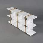 Alankar Modern Long Metal Bookshelf