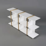 Alankar Modern Long Metal Bookshelf