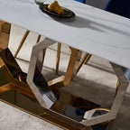 Tiram Modern Contemporary Titanium Dining Set
