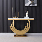 Mozo Designer Luxury Console with  Marble Top