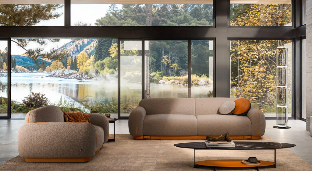 Busnelli Modern Luxury 5 Seater Sofa Set