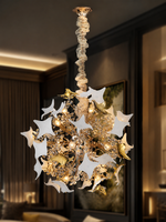 The Zarellia Bloom Chandelier — Luxury Gold Floral Crystal Pendant Light