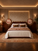 The Arabelle Bed — Luxury Heritage Floral Upholstered Bed