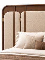 The Fiori Bed — Luxury Upholstered Wooden Bed