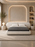 The Davielle Bed — Luxury Rounded Upholstered Bed