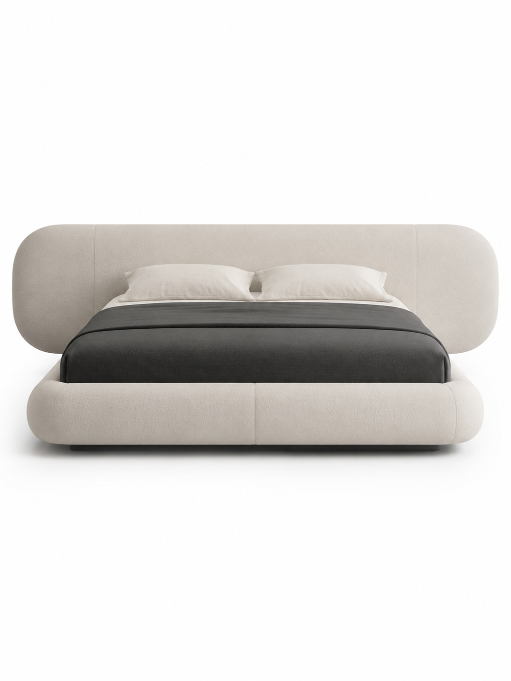 The Davielle Bed — Luxury Rounded Upholstered Bed
