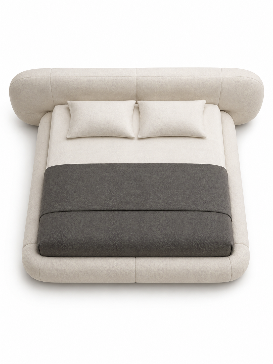 The Davielle Bed — Luxury Rounded Upholstered Bed
