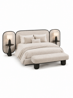 The Jovelle Bed — Luxury Contemporary Upholstered Bed
