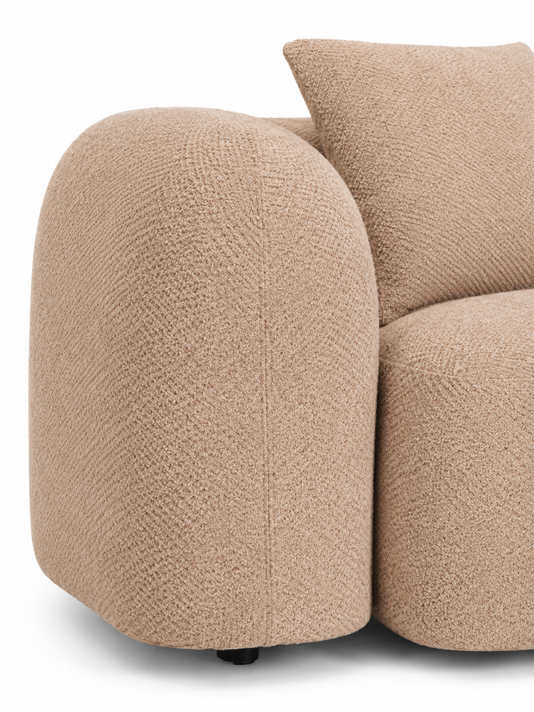 The Élanza Sofa — Luxury Curved Bouclé 3 Seater Sofa