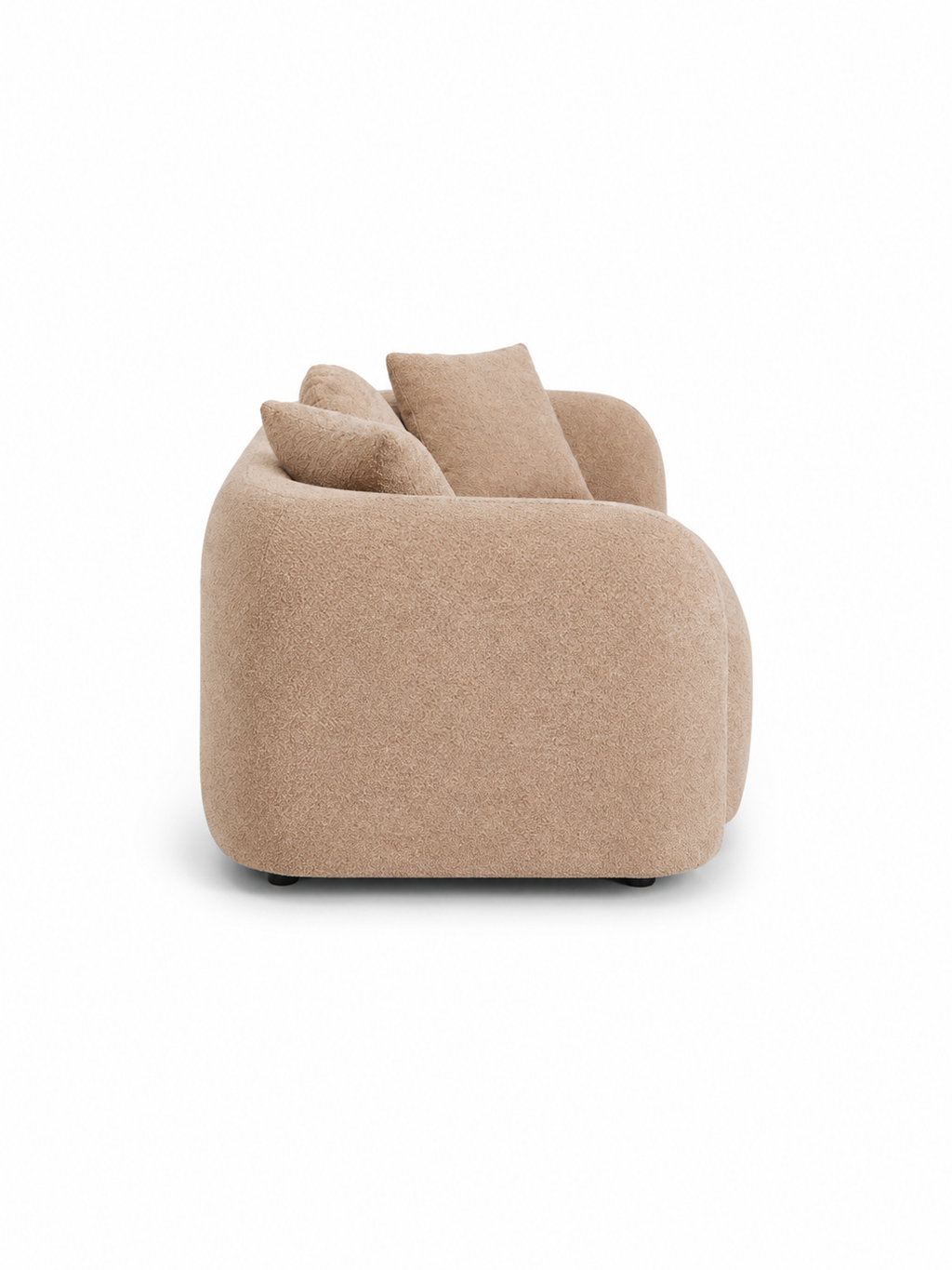 The Élanza Sofa — Luxury Curved Bouclé 3 Seater Sofa