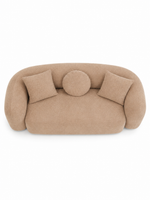 The Élanza Sofa — Luxury Curved Bouclé 3 Seater Sofa