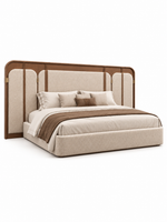 The Fiori Bed — Luxury Upholstered Wooden Bed