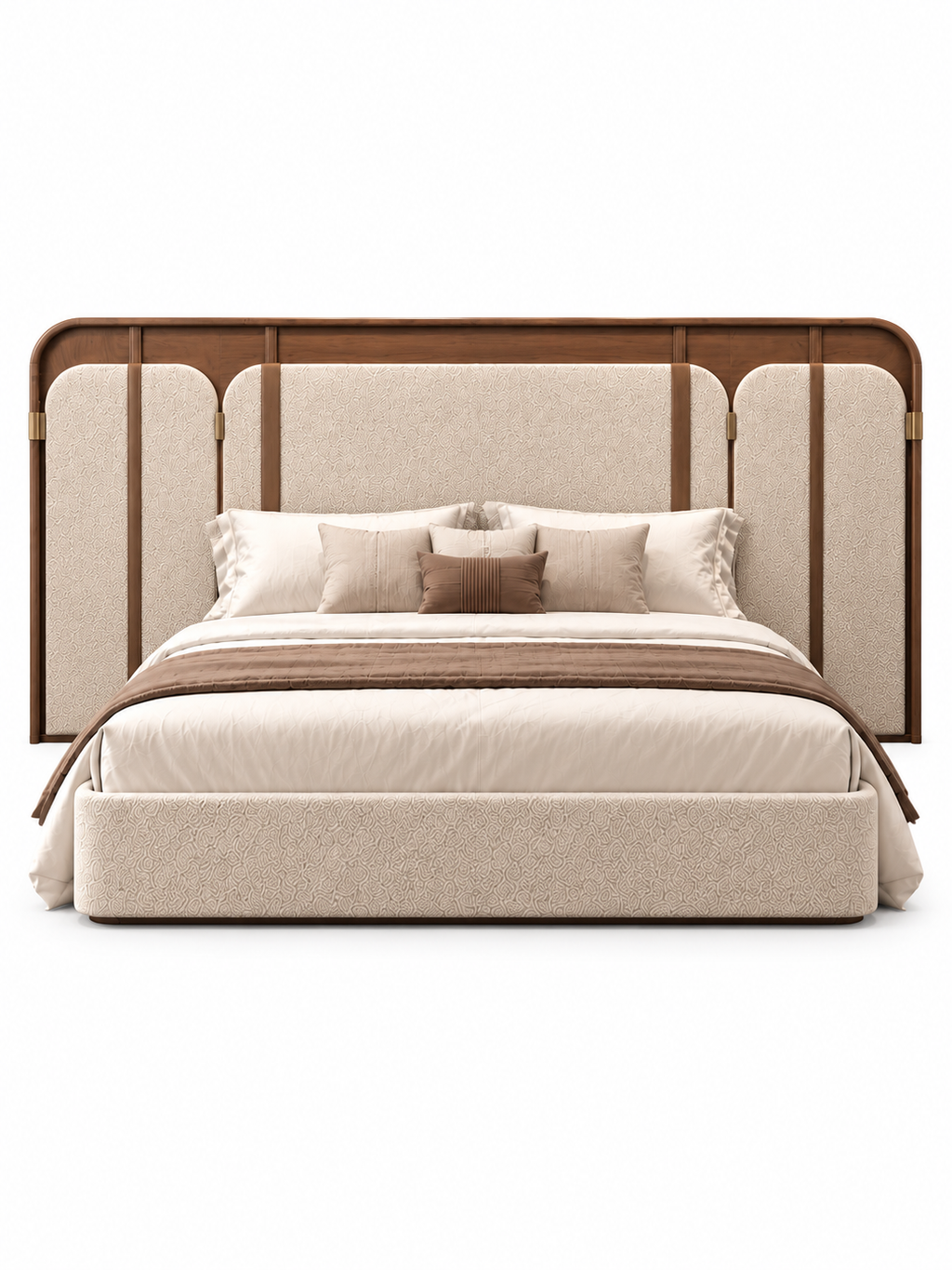 The Fiori Bed — Luxury Upholstered Wooden Bed