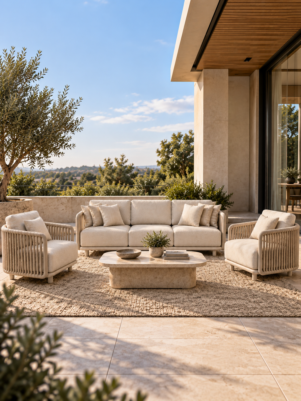 The Serelle Outdoor Sofa — Luxury Contemporary Outdoor Sofa