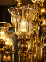 The Bellarose Chandelier — Luxury Grand Brass & Glass Chandelier