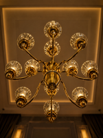 The Bellarose Chandelier — Luxury Grand Brass & Glass Chandelier