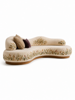 The Bellavie Sofa — Luxury Curved Floral 3 Seater Sofa