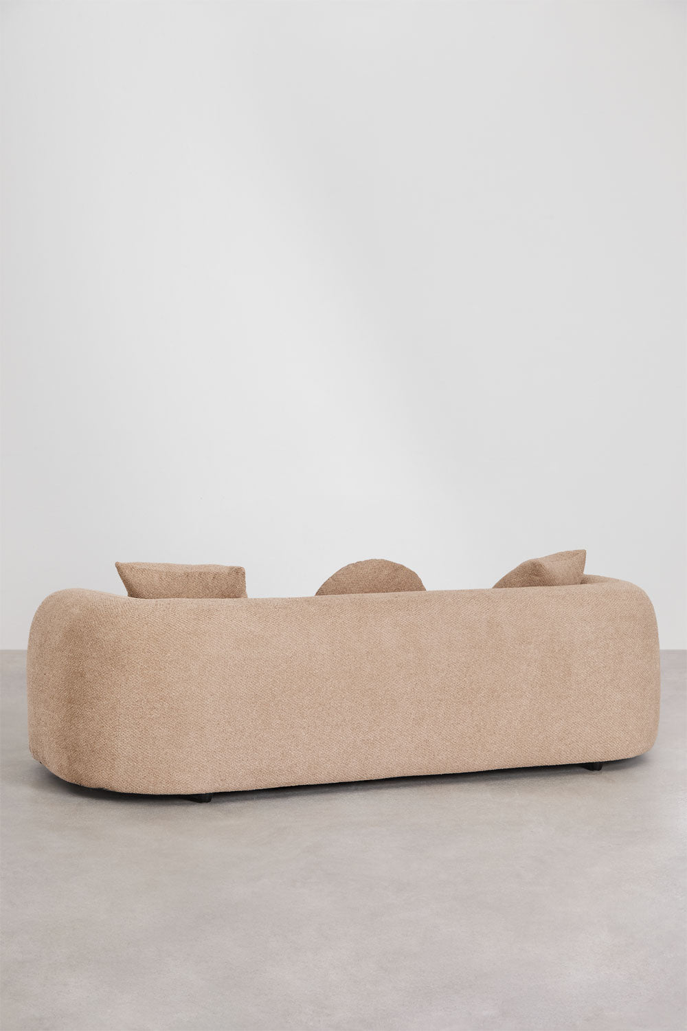 The Élanza Sofa — Luxury Curved Bouclé 3 Seater Sofa