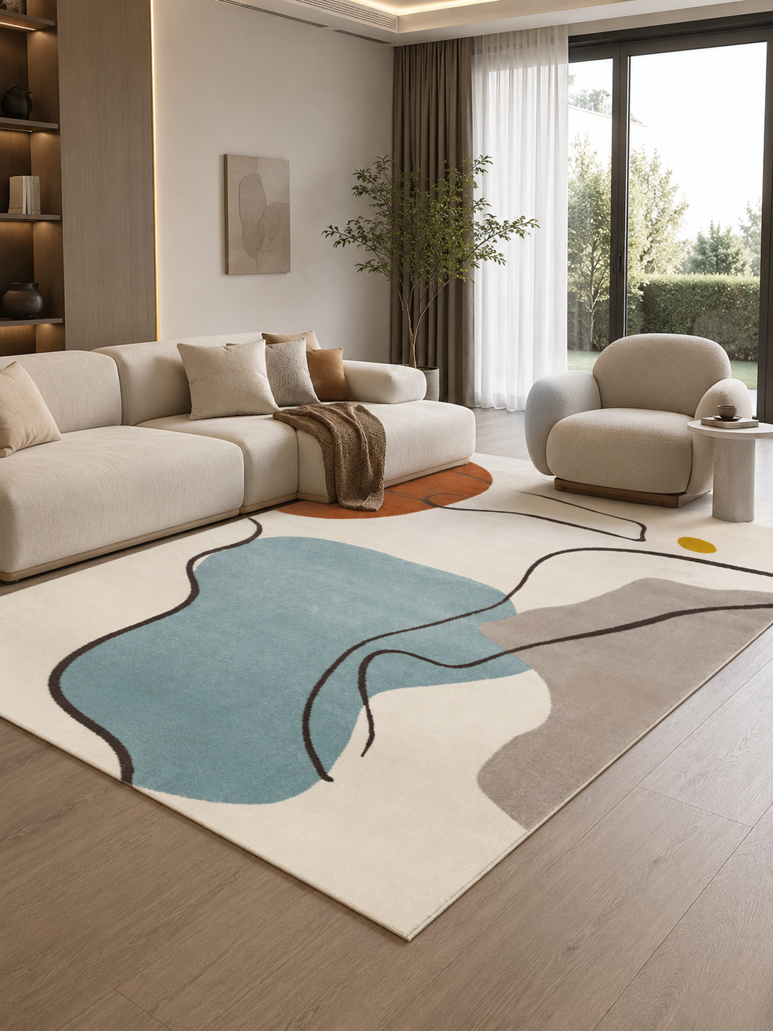 The Orvica Rug — Luxury Contemporary Abstract Area Rug