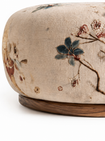 The Meadow Muse Bench — Luxury Floral Teak Wood Accent Bench