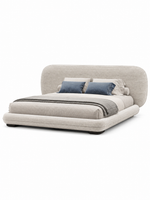 The Yarrow Bed — Luxury Curved Upholstered Bed