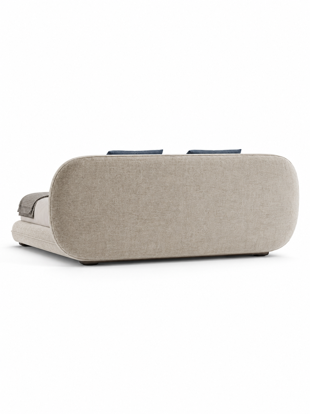 The Yarrow Bed — Luxury Curved Upholstered Bed