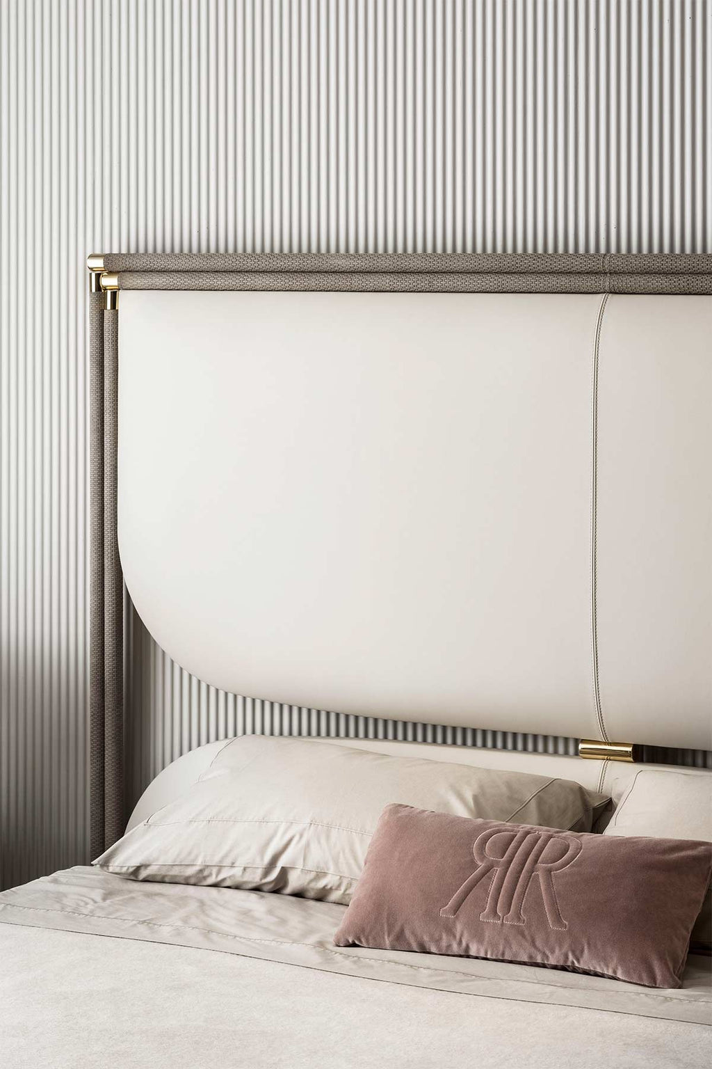 Voguish Modern Trendy  Leatherette Upholstered Off White Bed With Storage In