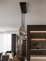 The Veyron Chandelier — Luxury Sculptural Glass Pendant Chandelier