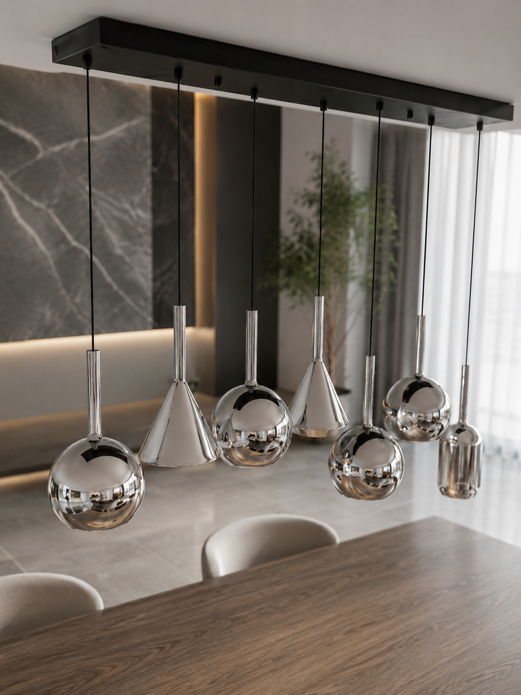 The Veyron Chandelier — Luxury Sculptural Glass Pendant Chandelier