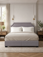 Monarch Rise Upholstered Metal Platform Bed