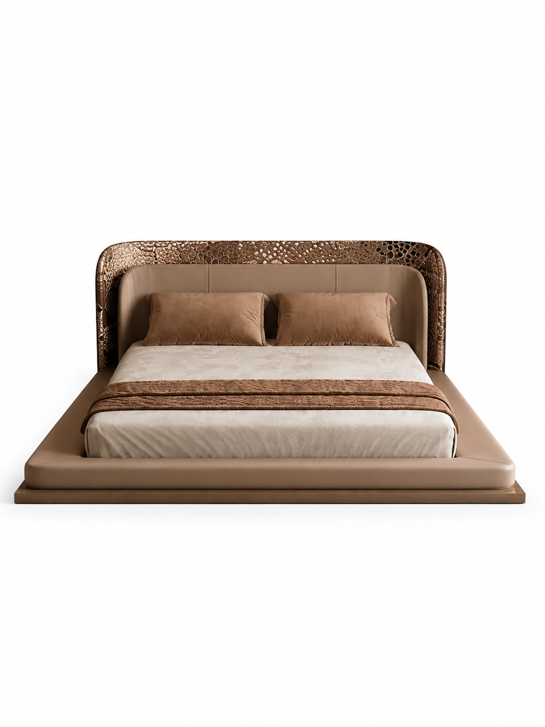 The Seraphine Bed — Luxury Sculptural Upholstered Bed