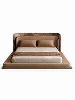 The Seraphine Bed — Luxury Sculptural Upholstered Bed