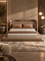 The Seraphine Bed — Luxury Sculptural Upholstered Bed