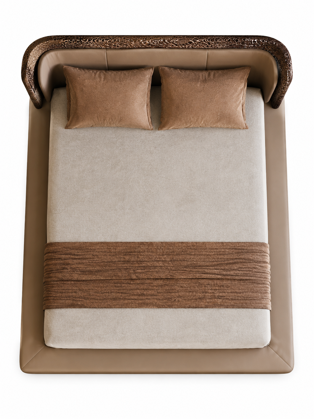 The Seraphine Bed — Luxury Sculptural Upholstered Bed