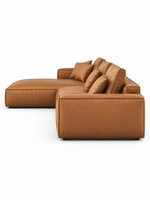The Tavero Sofa — Luxury Caramel 7 Seater L-Shaped Sectional Sofa