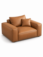 The Tavero Sofa — Luxury Caramel 7 Seater L-Shaped Sectional Sofa