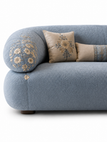 The Azureh Sofa — Luxury Mughal-Inspired Embroidered 3 Seater Sofa