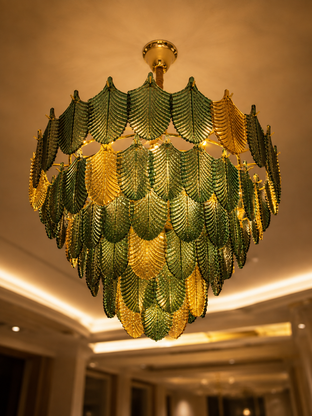 The Helvaris Foliage — Luxury Botanical Leaf Chandelier