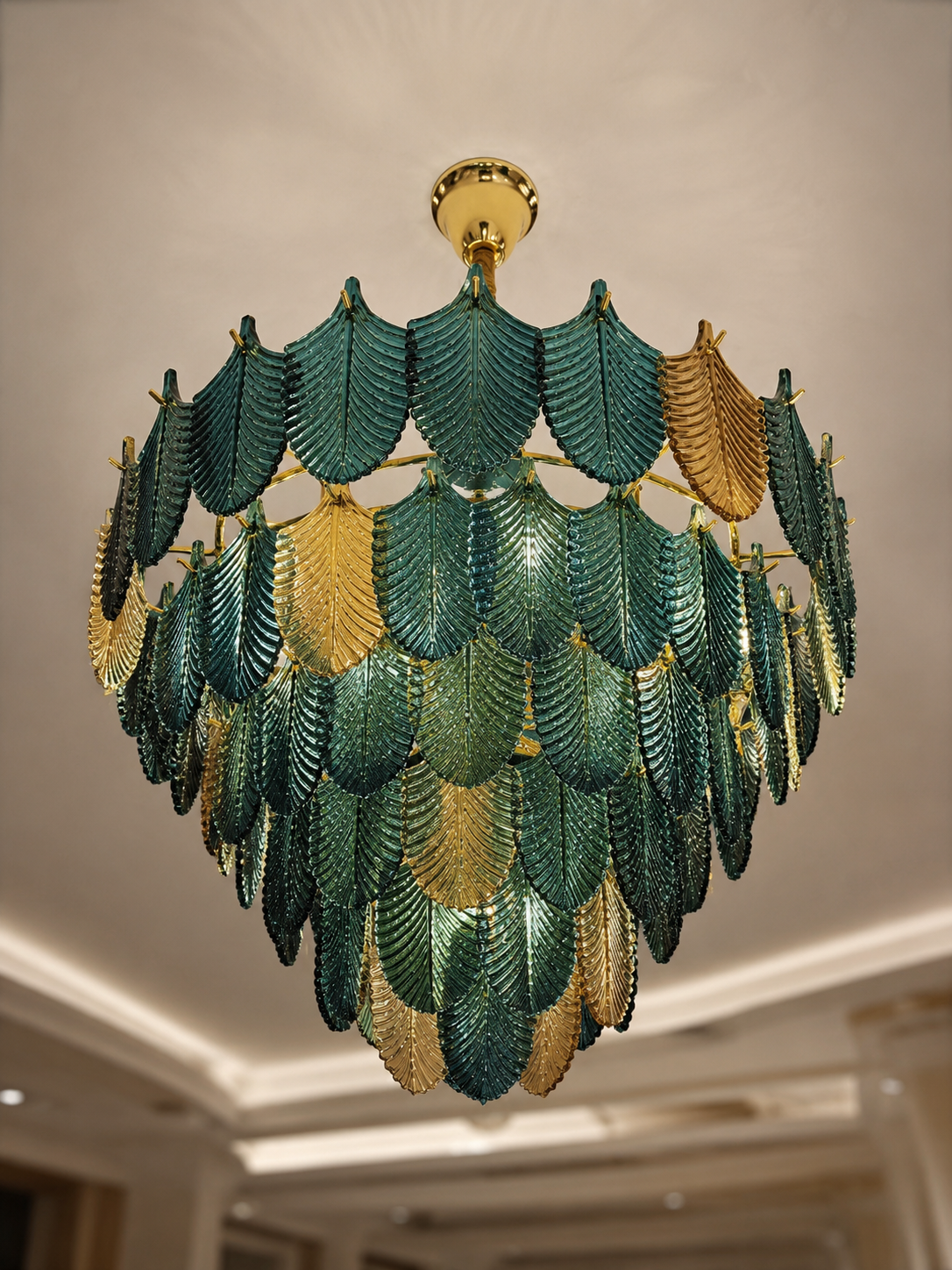 The Helvaris Foliage — Luxury Botanical Leaf Chandelier