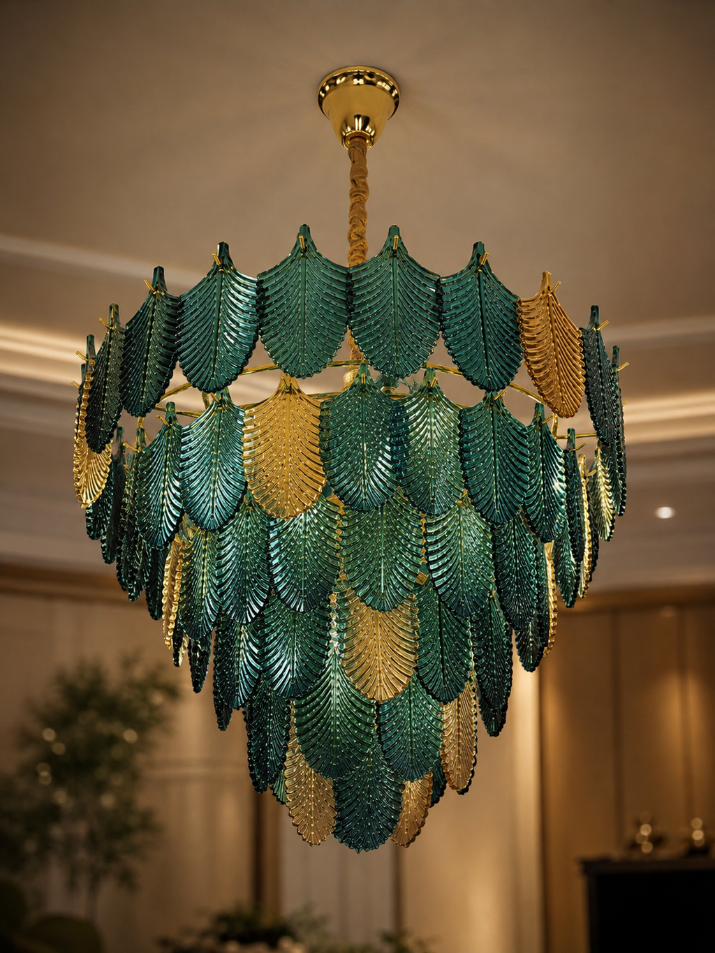The Helvaris Foliage — Luxury Botanical Leaf Chandelier