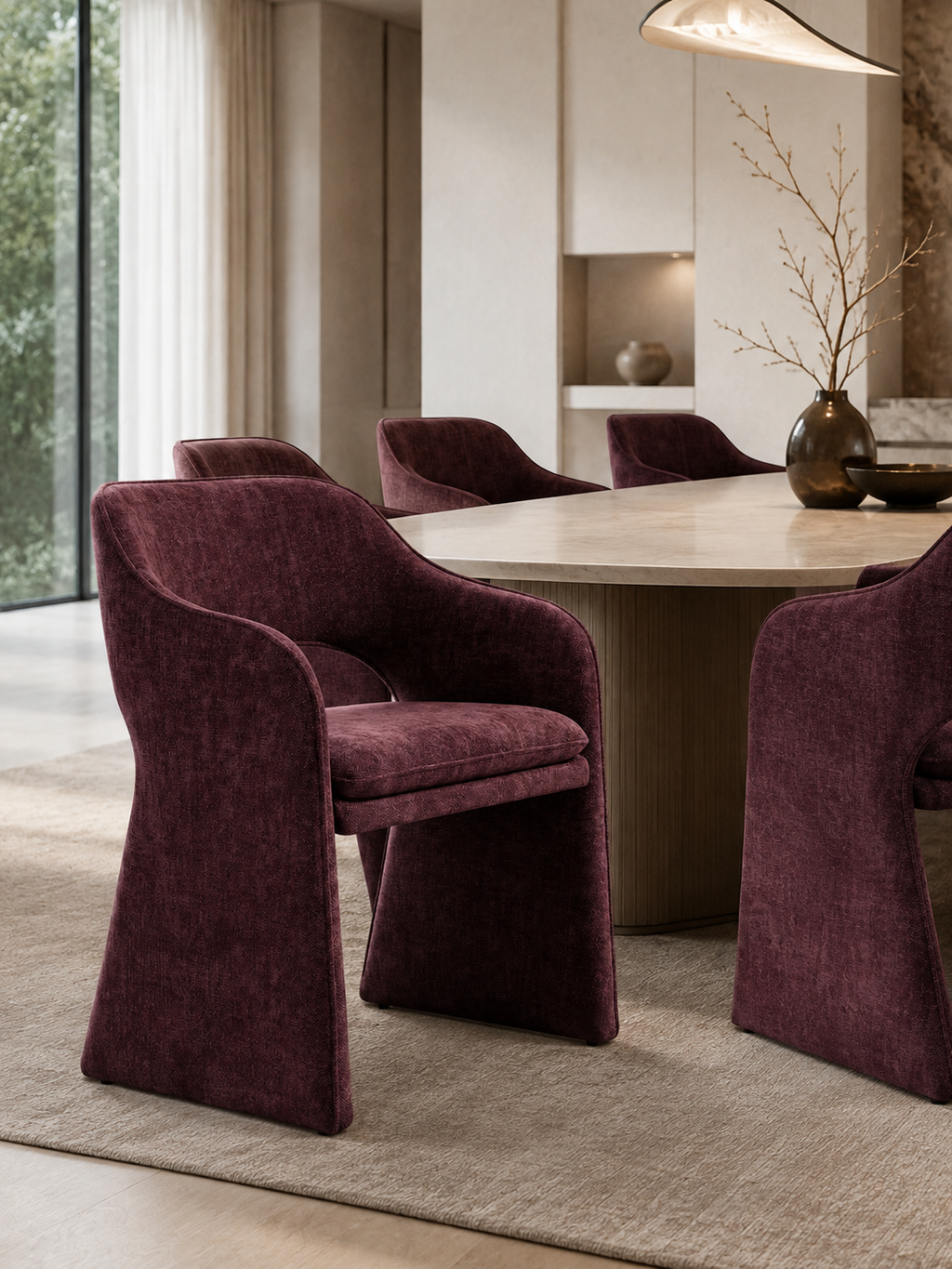 The Veloura Chair — Luxury Upholstered Accent Chair