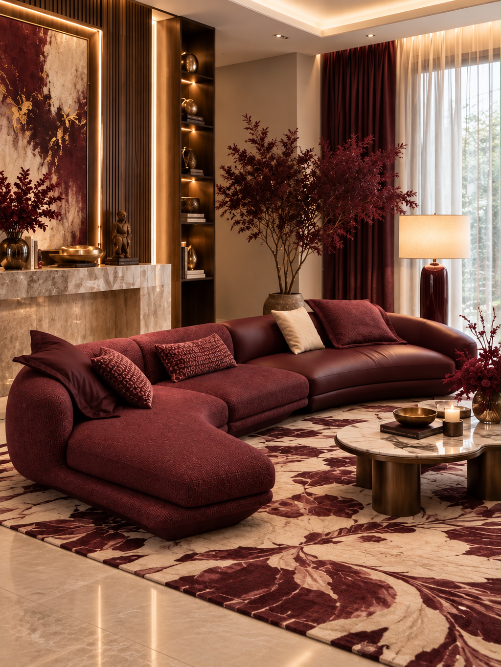 The Valora Sofa — Luxury Sculptural Curved Modular Chaise Sofa