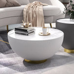 Bloom Modern Round Drum Coffee Table