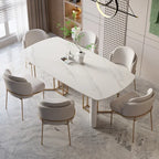 Metaphor White Luxury Modern Dining Set