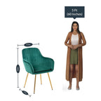 Dialect Modern High Tufted Back Luxury Green Lounge Chair
