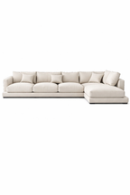 Titanic Modern Luxury Deep White Sectional  Large Corner Sofa