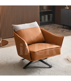 Vika Swivel Sofa Chair in Leather