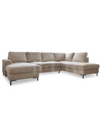 Willow Nest Polyester Upholstered L-Shaped Sofa
